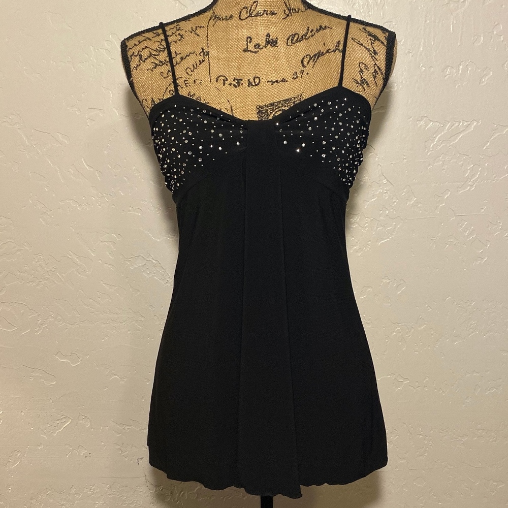 Vogue by Tips dressy, beaded top, size large